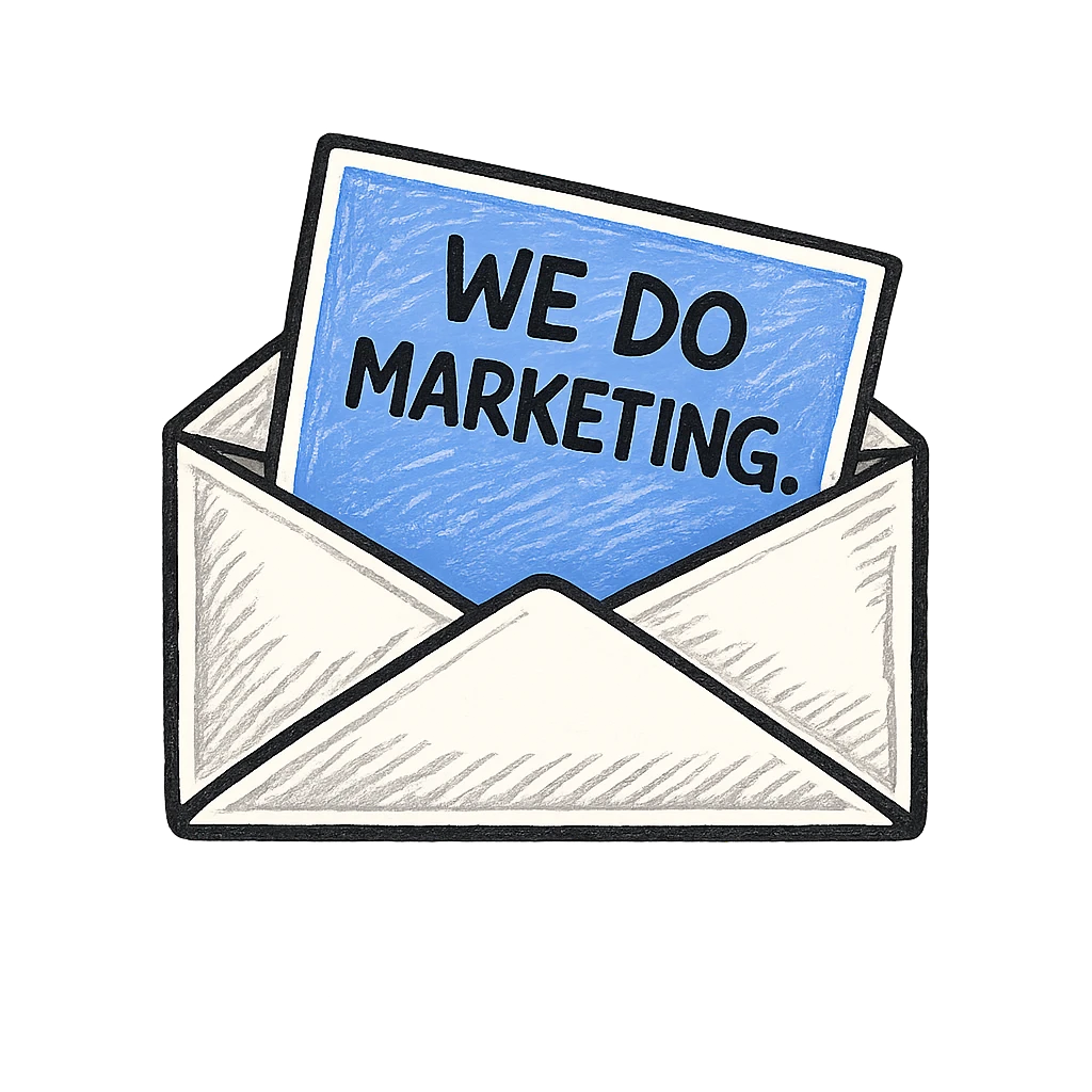 A direct mail postcard we sent